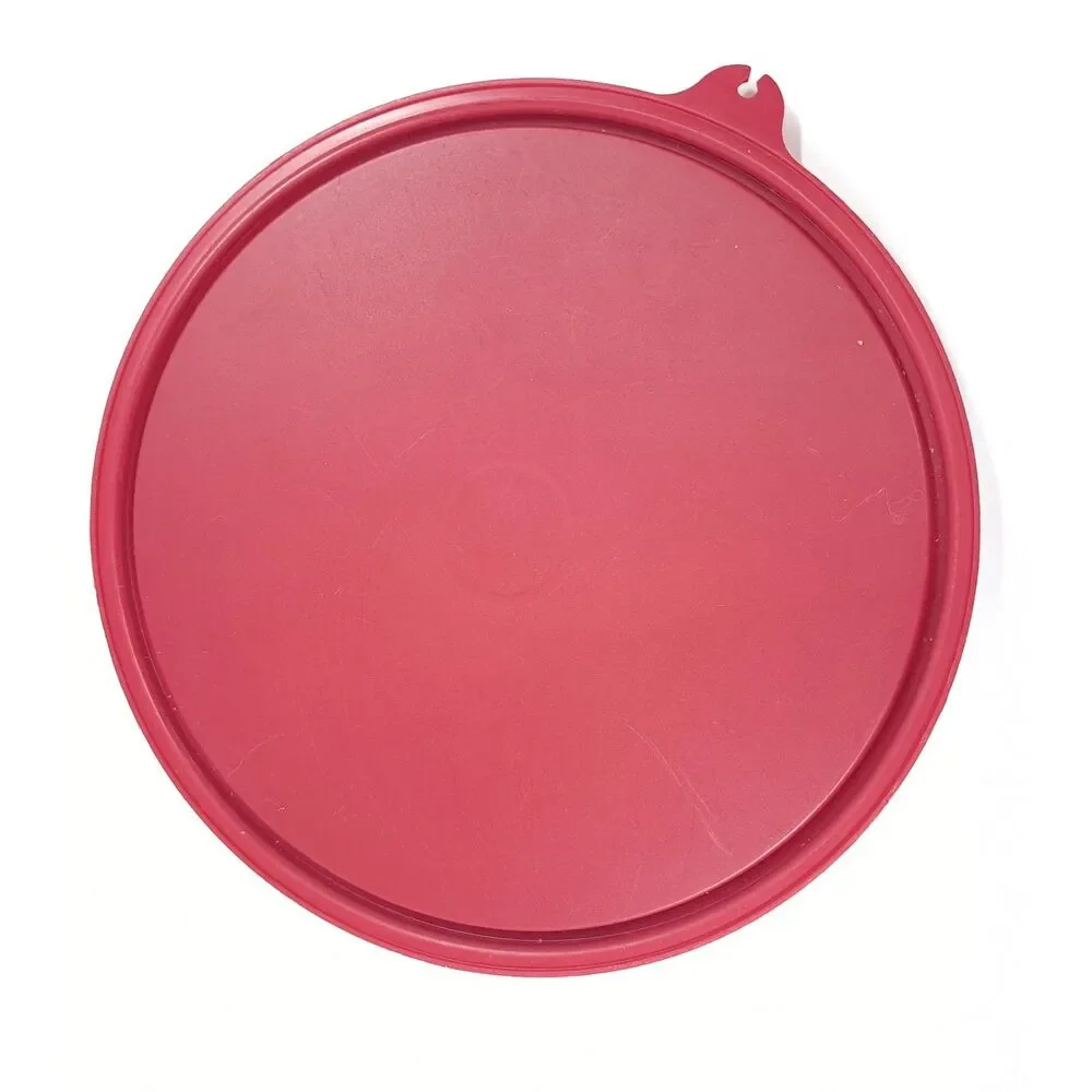 Vintage Tupperware 228-34 X-tab Red Lid cap for food container storage ONLY